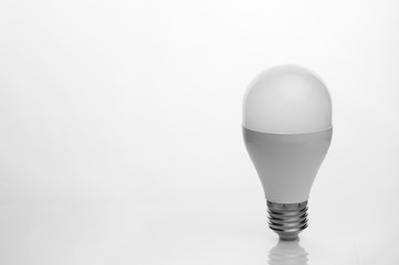 led electric light bulb for reading lamp on white background