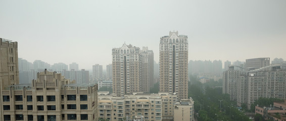 Heavy air pollution in Beijing - China