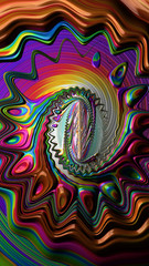 Ornate colourful 3D background