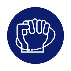 hands washing circularly block style icon