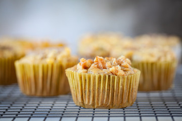 Walnut and Banana Cupcake