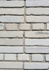 White brick wall. Background for design