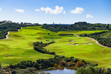 Fototapeta na wymiar Golf course in Spain