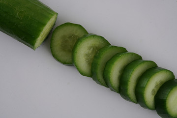 Fresh Organic Cucumbers stock photo