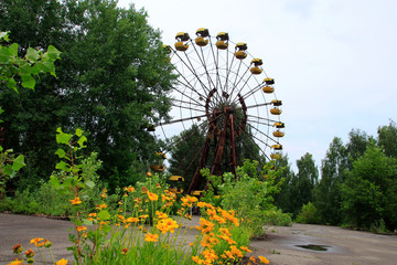 Czarnobyl wesołe miasteczko w Prypeć katastrofa 
