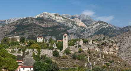 Fototapeta na wymiar Fortress Stari Bar, Montenegro,