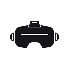 Virtual reality headset icon design isolated on white background