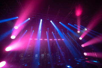 rays of light illuminate the scene