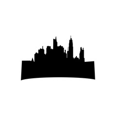 Obraz premium City architecture sign. Buildings icon isolated on white background