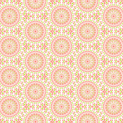 Seamless texture with arabic geometric ornament. Vector asian mosaic pattern with alternating decorative elements.