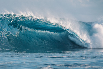 The perfect blue wave for surfing without people. one of the most beautiful waves on the planet....
