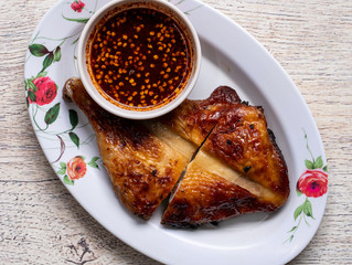 Thai Style Grilled Chicken with Spicy Dips 