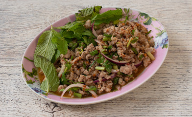 Thai Spicy Salad Mixed Dishes 