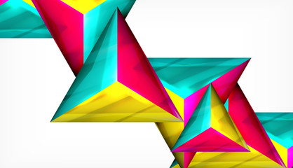 Fototapeta na wymiar Triangle geometric vector abstract background