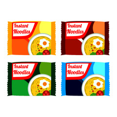 instant noodles pack images vector