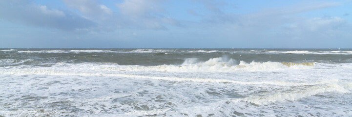 Stürmische Nordsee, Sylt, Nordfriesland, Schleswig-Holstein, Deutschland, Europa