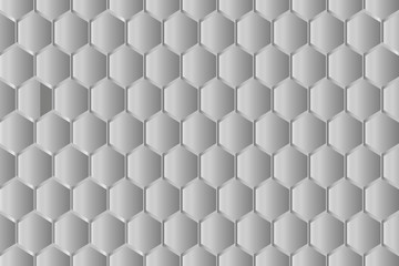 Background gray metal gradient, honeycomb, hexagon, abstraction, Honeycomb random Grid background or Hexagonal cell texture in color black or dark with gradient color.