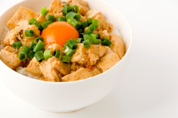 木綿豆腐の甘辛炒め丼