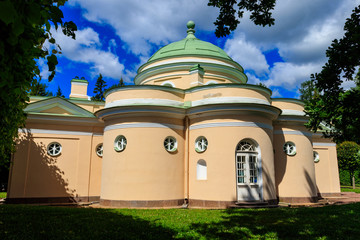 Pavilion Lower bath in Catherine park at Tsarskoye Selo in Pushkin, Russia