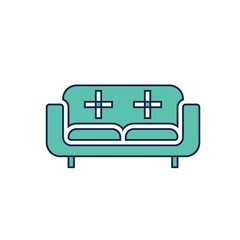 couch chair icon vector illustration design