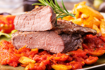 grilled steak