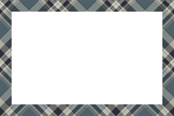 Obraz premium Vintage frame vector. Scottish border pattern retro style. Tartan plaid ornament.