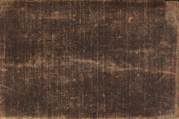 vintage brown book cover. the texture of the canvas. use for background.