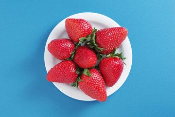 Plate of strawberries