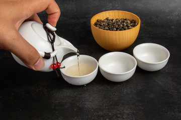 Still life image of Chinese Traditional culture of Traditional Tea Ceremony Utensils, Chinese Teacup