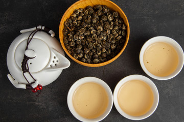 Still life image of Chinese Traditional culture of Traditional Tea Ceremony Utensils, Chinese Teacup