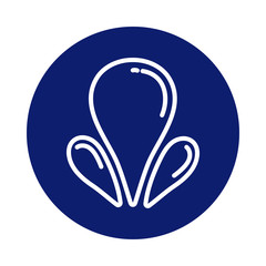 water drops block style icon