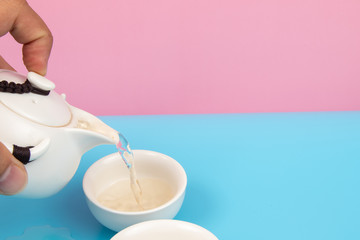 Still life image of Chinese Traditional culture of Traditional Tea Ceremony Utensils, Chinese Teacup