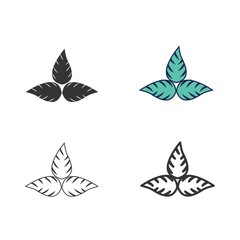 Fototapeta na wymiar leaves icon vector illustration design