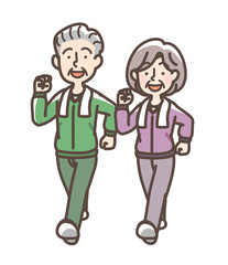 ジョギング　ウォーキング　高齢者