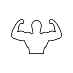 strong man icon vector illustration design