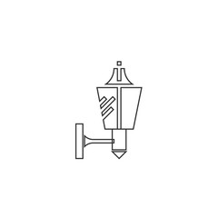 wall bulb light icon vector illustration design
