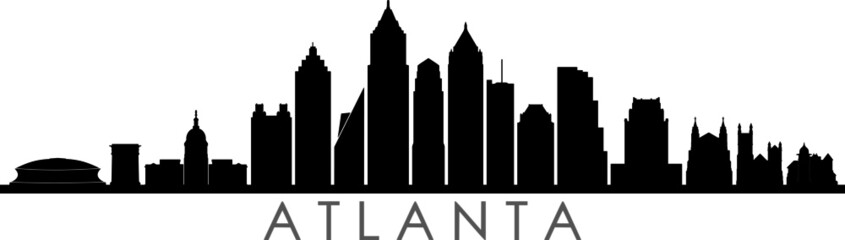 Atlanta Skyline Outline Photos Royalty Free Images Graphics