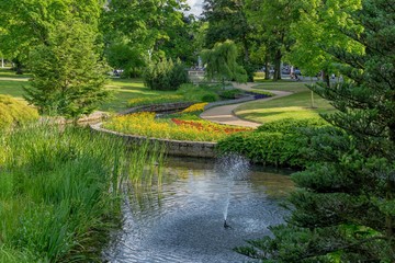 Obraz premium Spa Park - Marianske Lazne (Marienbad) - Czech Republic