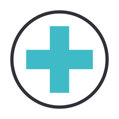 medical cross symbol isolated icon