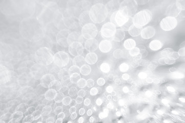 White bokeh background