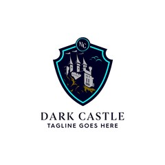 Dark Castle Badge Mascot Logo