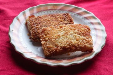 Homemade Apple Mango Pie. Selective Focus. 