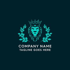 Lion Crown beauty and fashion logo