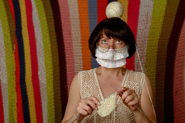 Joke masks from the coronavirus