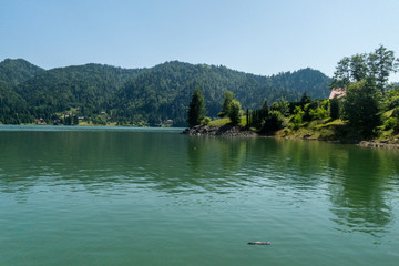 Fototapeta premium Beautiful view of Colibita Lake - Bistrita Nasaud County, Romania