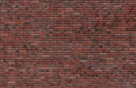 Brick wall. Red brick. Horizontal placing. © Evgenii Potekhin