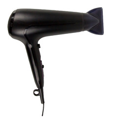 Hair dryer isolated on white background with clipping path.