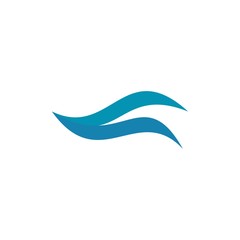 Water wave Logo vector template