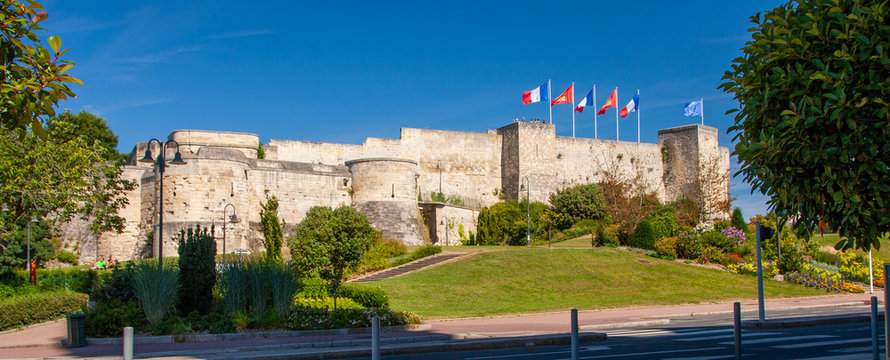 Chateau in Caen in der Normandie in Frankreich