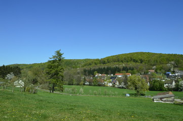 Fototapeta na wymiar View of Kalletal-Hohenhausen
